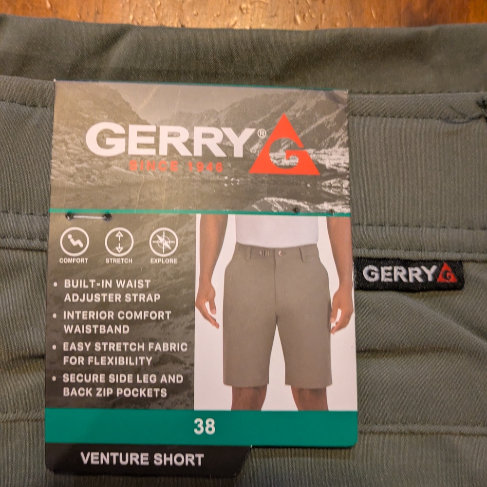 Gerry Weber Men's Gray/OliveVenture Shorts